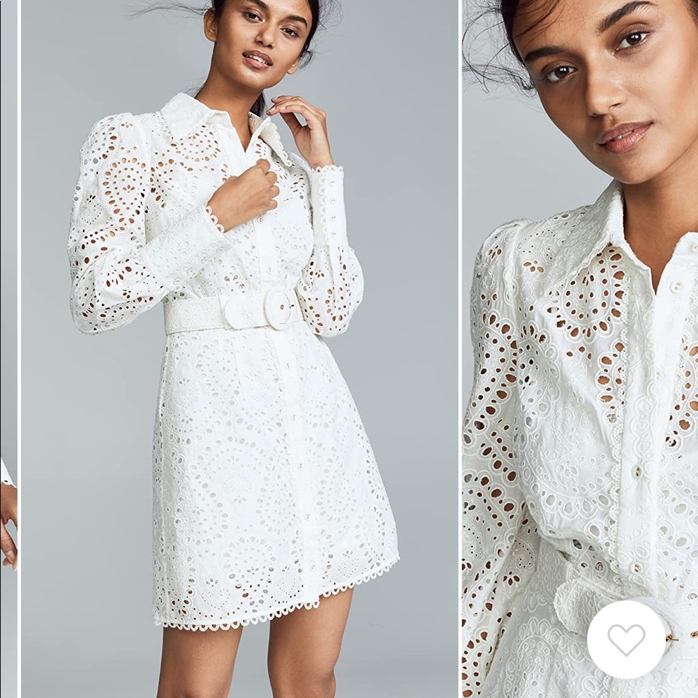 Zimmermann Heathers Belted Shirt Dress